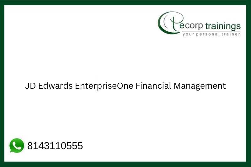 JD Edwards (JDE) EnterpriseOne 9 Financial Management Training